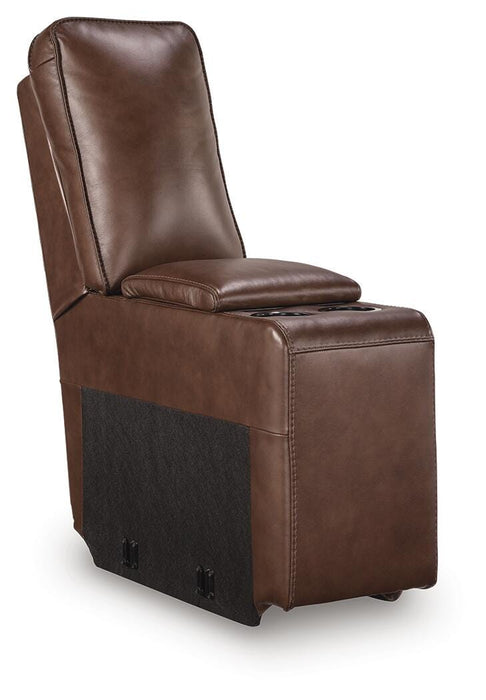 DeepWakes Reclining Sectional with Storage Console - Pierce Furniture Gallery