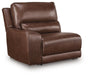 DeepWakes Reclining Sectional with Storage Console - Pierce Furniture Gallery