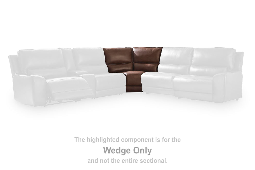DeepWakes Reclining Sectional with Storage Console - Pierce Furniture Gallery