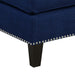 Erica 497 Ottoman W/Chrome Nail Heirloom Blue (ISTA 3) - Pierce Furniture Gallery
