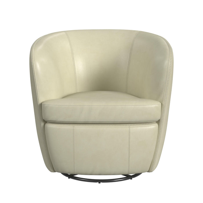 Vito Swivel Chair in Pebble Cream