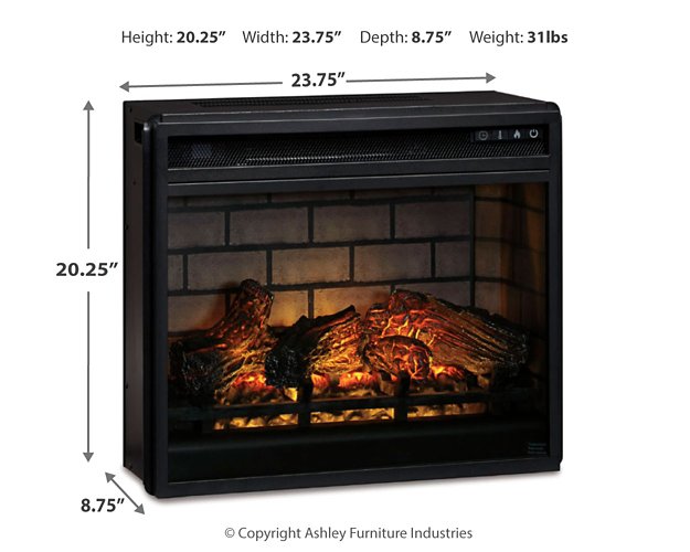 Entertainment Accessories Electric Infrared Fireplace Insert - Pierce Furniture Gallery