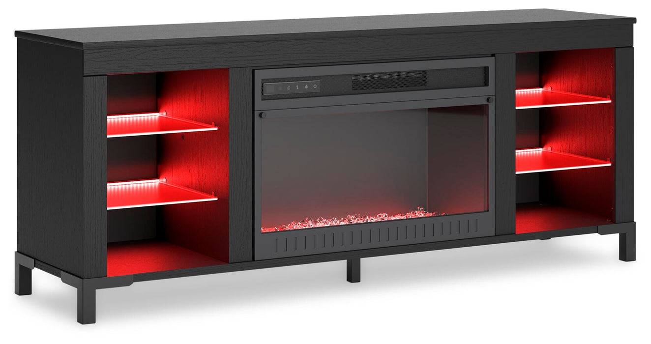 Cayberry 60" TV Stand with Electric Fireplace - Pierce Furniture Gallery
