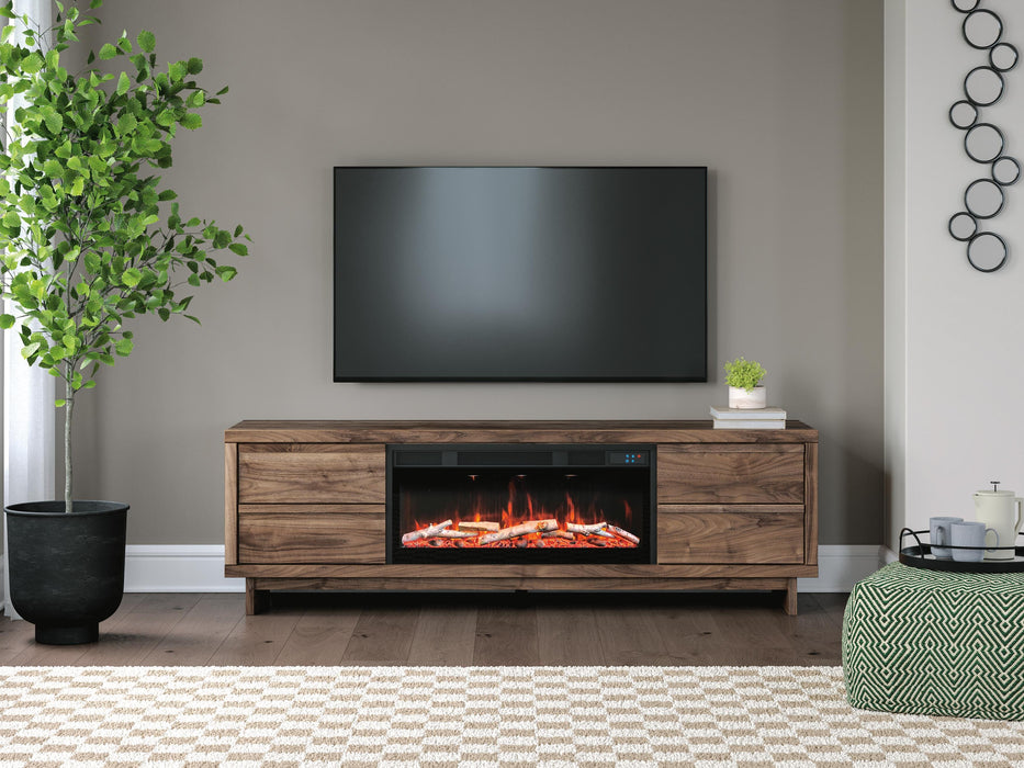 Zadilyn 72" TV Stand with Electric Fireplace - Pierce Furniture Gallery