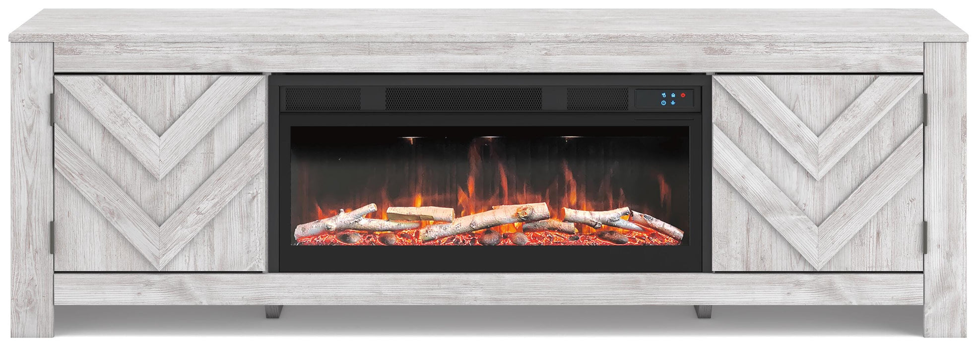 Cayboni 71" TV Stand with Electric Fireplace - Pierce Furniture Gallery