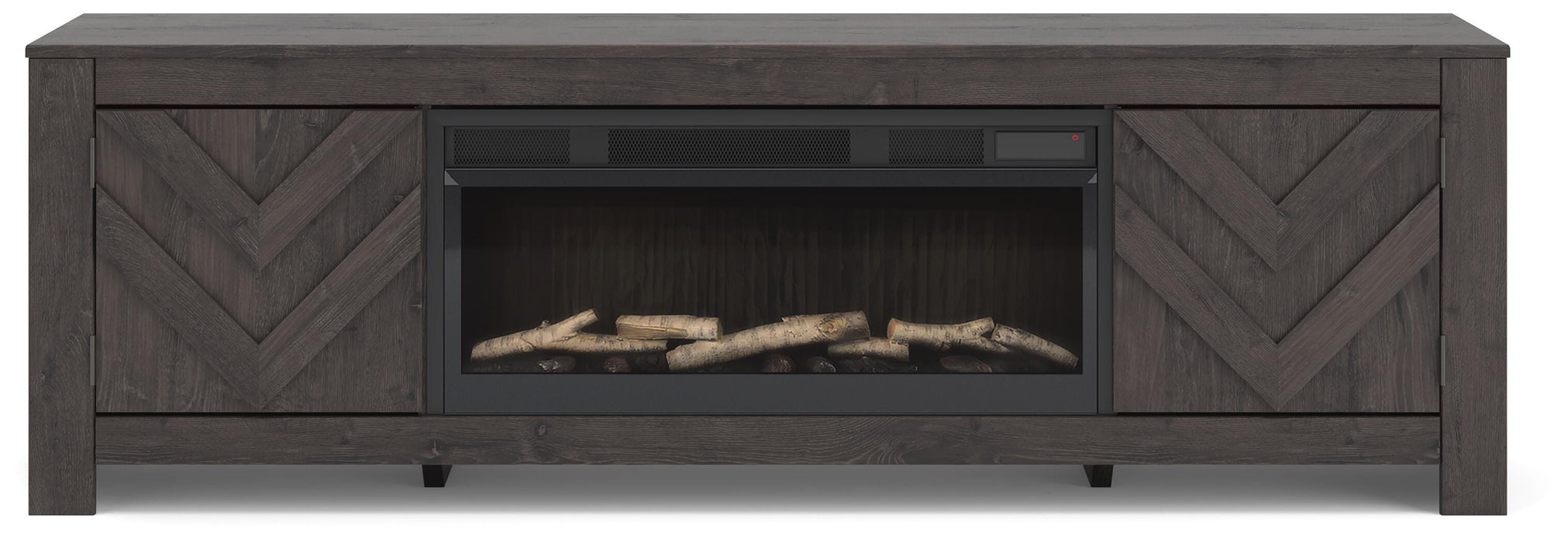 Cayboni 71" TV Stand with Electric Fireplace - Pierce Furniture Gallery