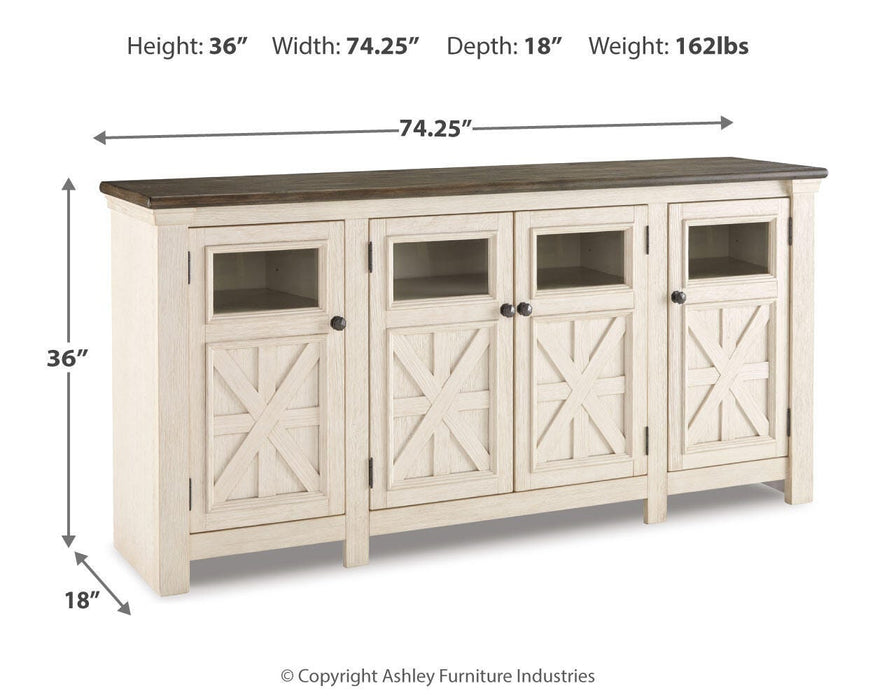 Bolanburg 74" TV Stand - Pierce Furniture Gallery