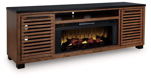 Kallari 84" TV Stand with Electric Fireplace - Pierce Furniture Gallery