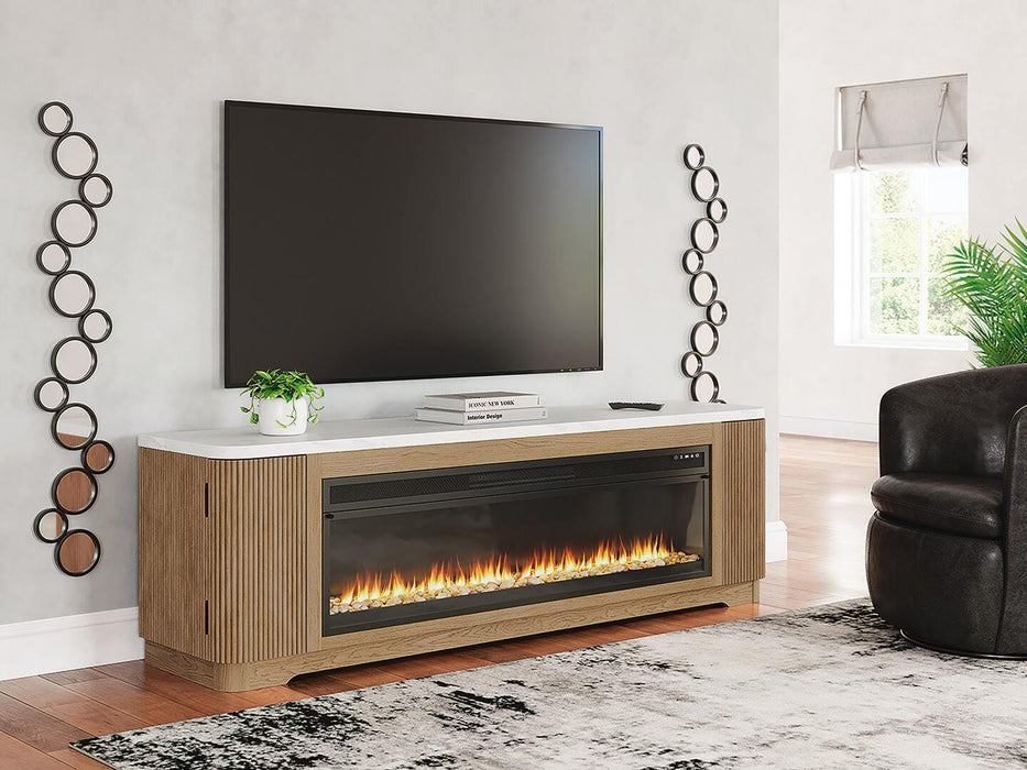 Camdill 80" TV Stand with Electric Fireplace - Pierce Furniture Gallery