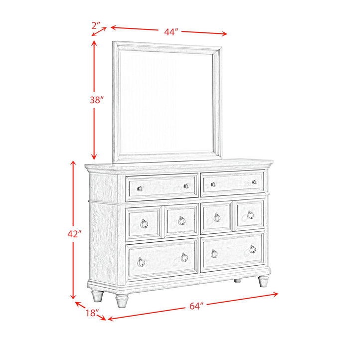 Whit-Ash Panel Bedroom Set