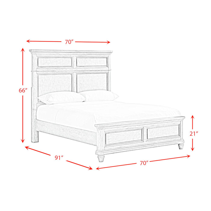 Whit-Ash Panel Bedroom Set