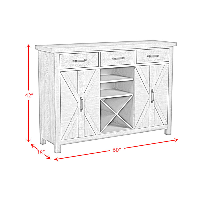 Yellowstone Server in Medium Brown