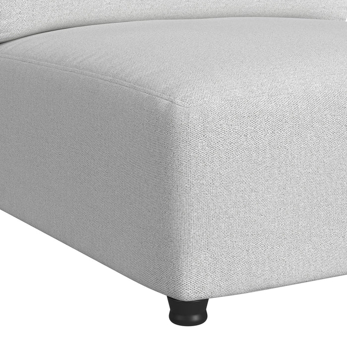 Zandara 5PC Modular Set in Olefin Beige with Ottoman