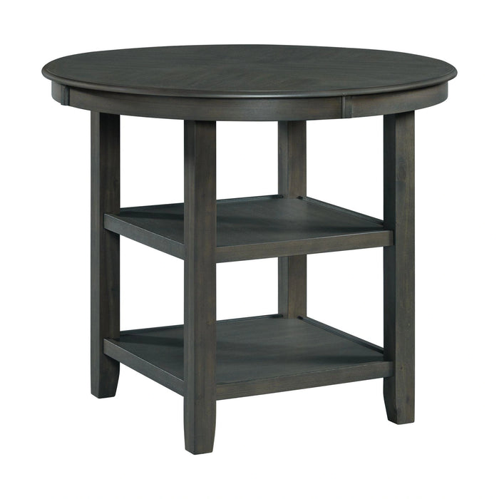 Amherst Counter Height Dining Set in Grey-Table & Four PU Chairs