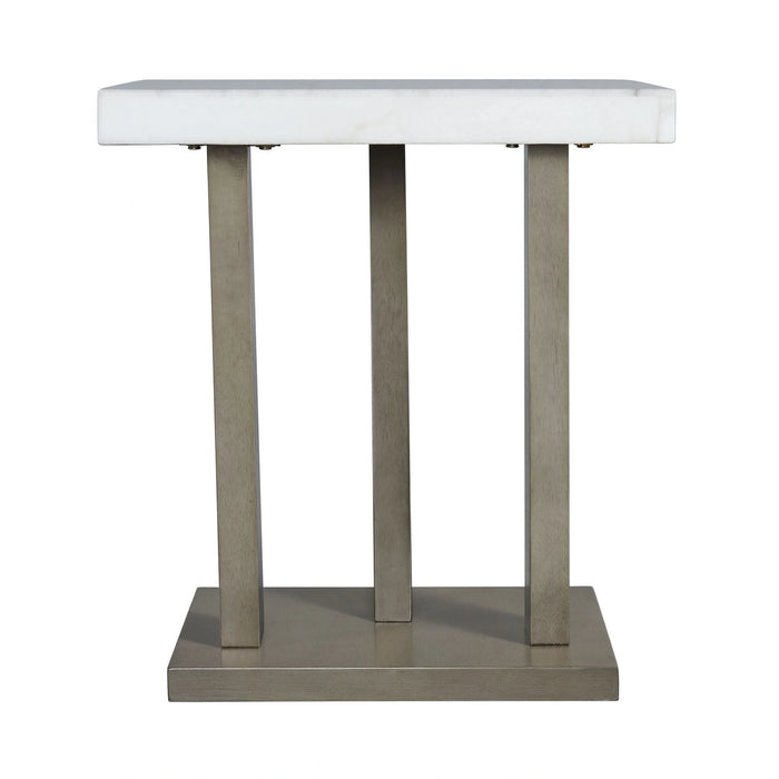 Greta Square End Table in grey