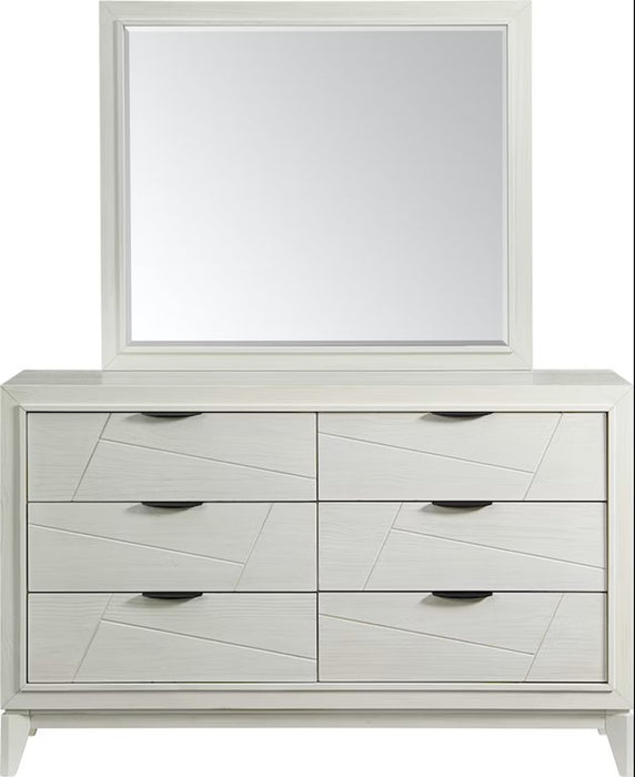 Elements International Artis Mirror in White