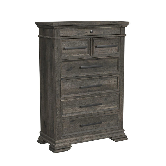 Park Ridge 6-Drawer Chest in Charcoal