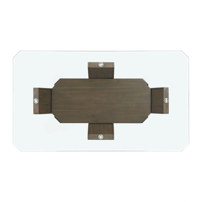 Dapper Rectangular Counter Dining 5PC Set-Table and Four Chairs