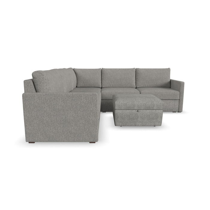 Flex 5-Seat Sectional with Narrow Arm and Storage Ottoman - 5000003374 - Pierce Furniture Gallery