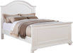 Elements International Brook White Full Panel Bed in Lacquer White image