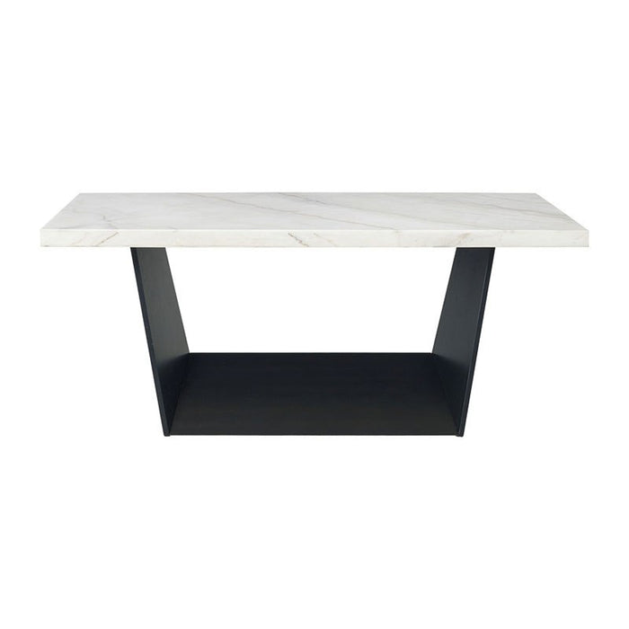 Elements International Beckley Dining Table in WhiteC