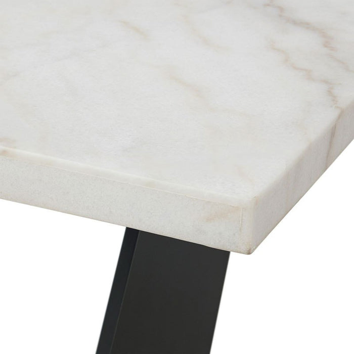 Elements International Beckley Dining Table in WhiteC
