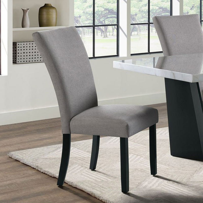 Elements International Beckley Side Chair (Set of 2) in Grey