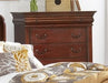 Elements International Chateau Sleigh 6 Drawer Chest in Cherry image