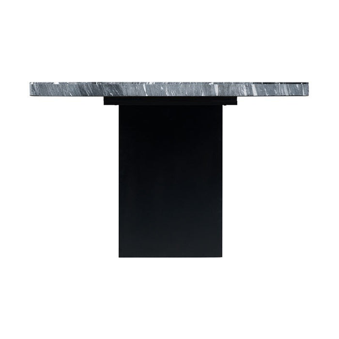 Elements International Valentino Dining Table in Grey/Black