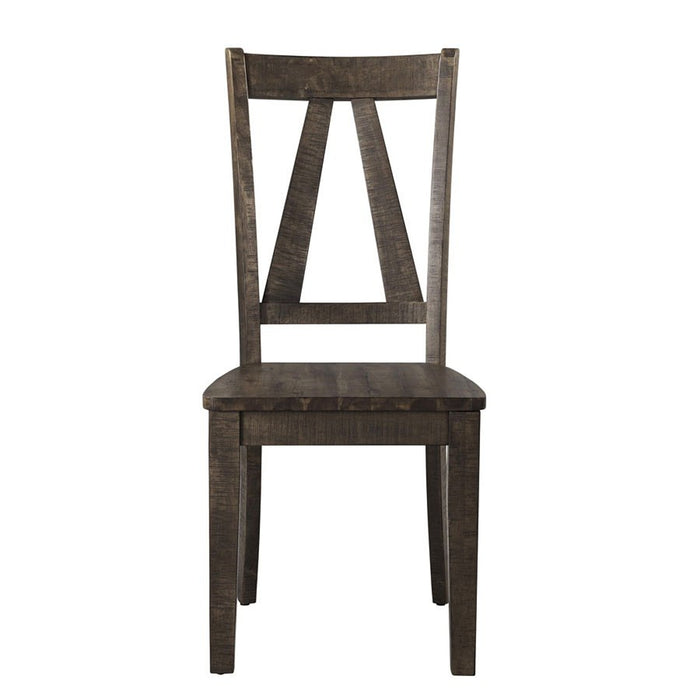 Elements International Finn Side Chair (Set of 2) in Walnut