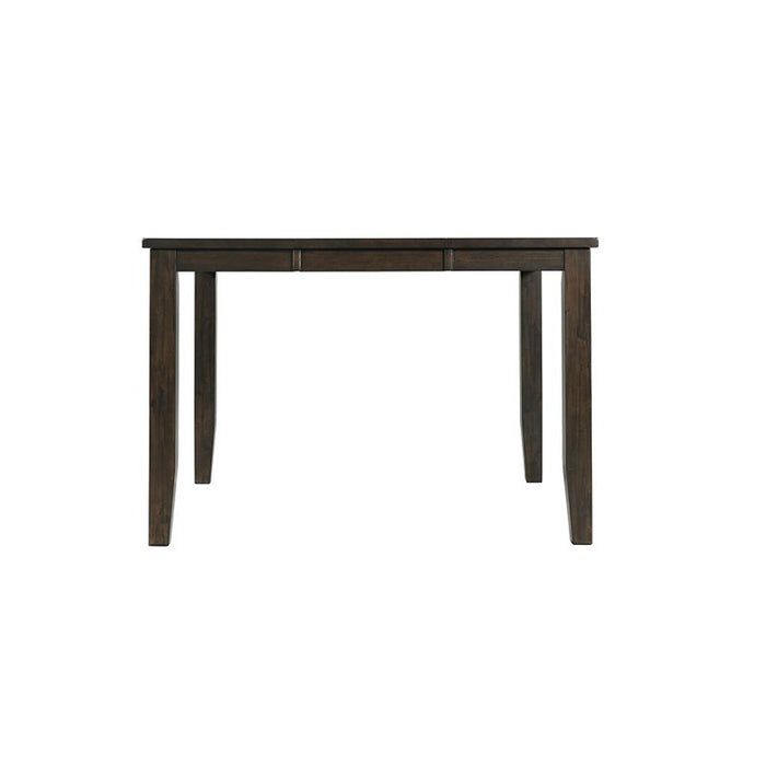 Elements International Mango Counter Height Dining Table in Dark Brown