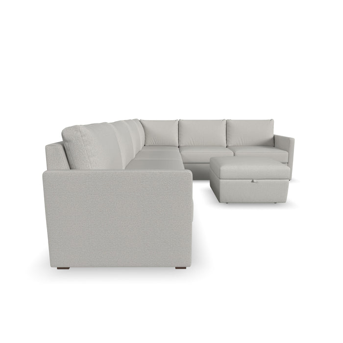 Flex 6-Seat Sectional with Narrow Arm and Storage Ottoman - 5000003377