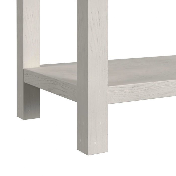 Avalanche 3PC Occasional Table Set in Antique White-Coffee Table, End Table & Sofa Table