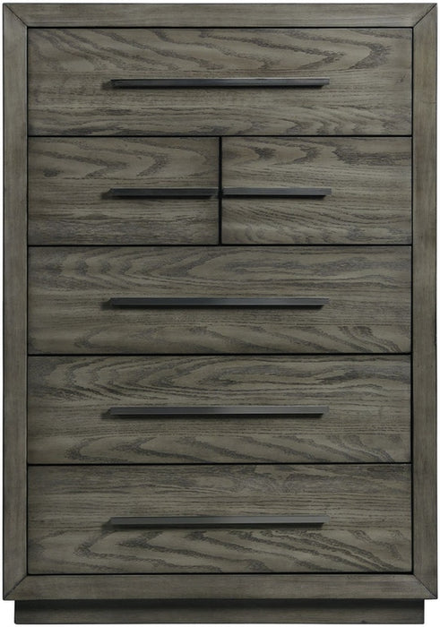 Elements International Elation 6 Drawer Chest in Gray image