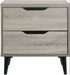 Elements International Ernesto Nightstand in Grey image