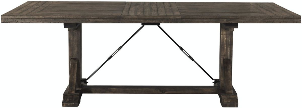 Elements International Finn Rectangular Dining Table in WalnutC image