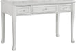 Elements International Jesse 3 Drawers Desk in White image