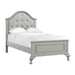 Elements International Jesse Youth Twin Panel Bed in Grey image