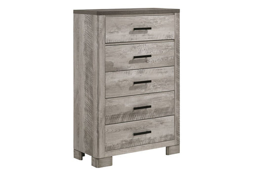 Elements International Millers Cove 5 Drawer Chest in Gray image