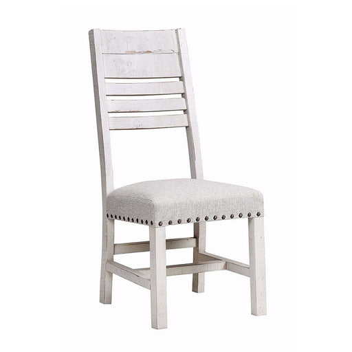 Elements International Condesa Wooden Back Side Chair (Set of 2) in White image