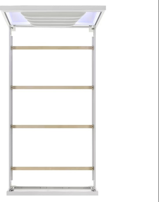 Elements International Moondance Twin Panel Bed in White