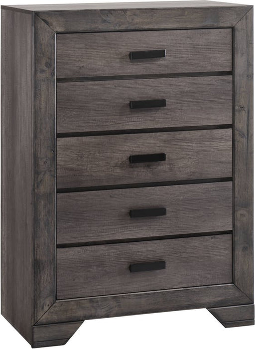Elements International Nathan Chest in Gray Oak Lacquer image