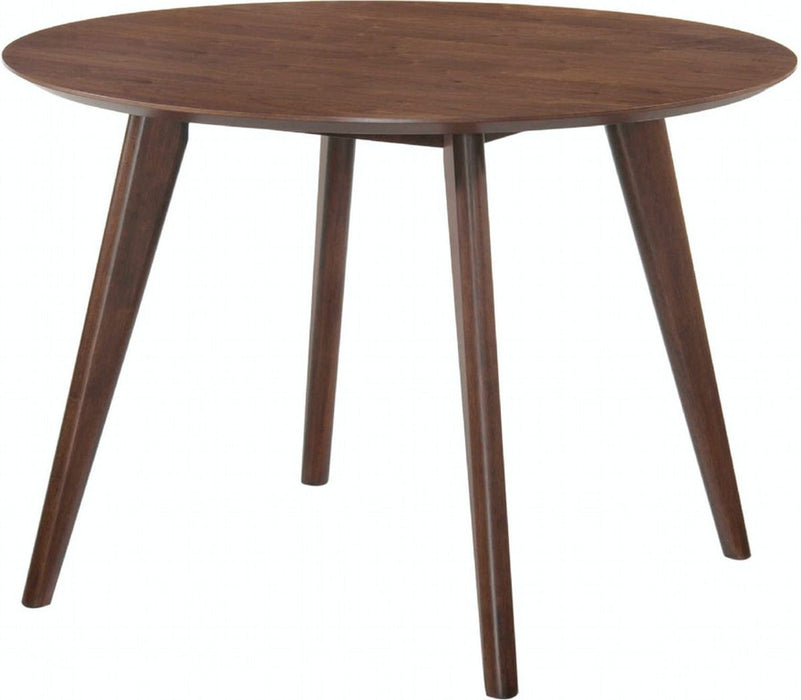 Elements International Robin Round Dining Table in Warm Chestnut image