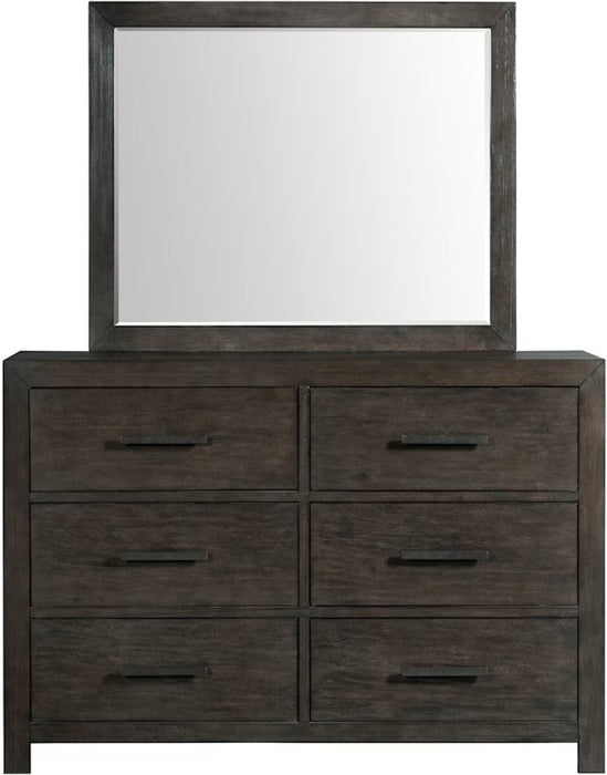 Elements International Shelby Dresser in Walnut