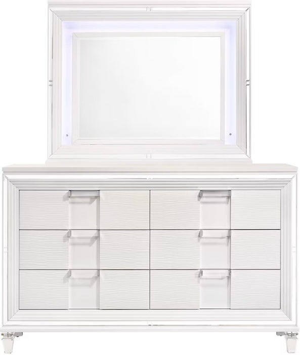 Elements International Twenty Nine Mirror in White