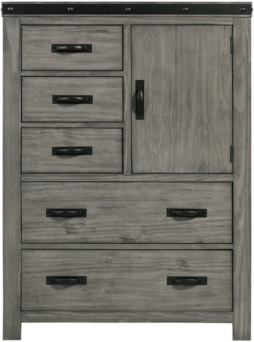 Elements International Wade Door Chest in Gray image